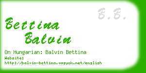 bettina balvin business card
